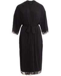 Pretty You London - Bamboo Lace Kimono Robe - Lyst