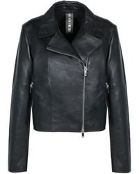 Freaky Nation - Bonded Leather Biker Jacket - Lyst