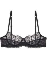 Journelle - Allegra Balconette Bra Noir - Lyst