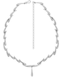 Lucy Quartermaine - Diamond Drop Necklace - Lyst