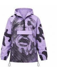 mysimplicated - Water Repellent Windbreaker Mauve Design W - Lyst