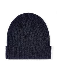 Paul James Knitwear - 100% Cashmere Ribbed Beanie Hat - Lyst