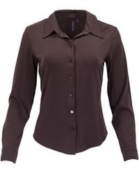 lords of harlech - Stephanie Brownie Lyocell Stretch Long-Sleeve Shirt - Lyst