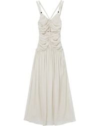 Belsize25 - Silent Mode Series – Silk Resort Dress With Hand-Woven Rope Straps - Lyst