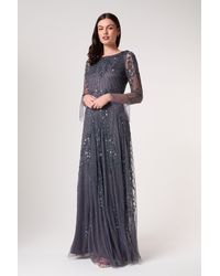 sachin and babi light blue dress Frock and Frill Women's Embroidered Maxi Dress Formal Evening Dress, Blush,  38 : Amazon.de: Fashion