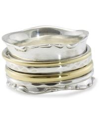 Isla Silver - Haytor Statement Spinning Ring - Lyst