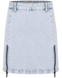 Gov Denim - Denim Mini Skirt With Zipper - Lyst