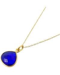 Harfi - Sapphire September Birthstone Vermeil Plated Necklace - Lyst