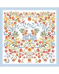 Jessie Zhao New York - Porcelain Jardin Double Sided Silk Scarf - Lyst