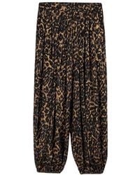 Nocturne - Printed Relaxed Balloon-Leg Pants - Lyst