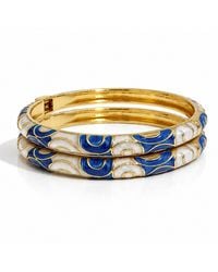 Nuvv Collection - Elegant Enamel Bangle With Intricate Detail - Lyst