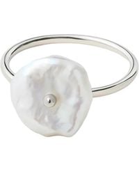 Pearl Code - Keshi Pearl Ring Rozeta Zenith - Lyst