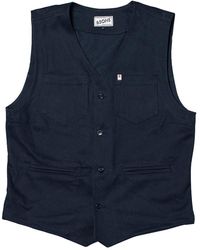 &SONS Trading Co - &sons Navy Lincoln Waistcoat / Vest - Lyst