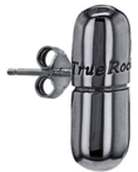 True Rocks - Pill Stud Earring Gun Metal - Lyst