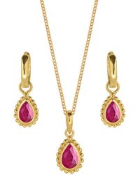 Charlotte's Web Jewellery - July Birthstone Necklace And Earring Set - Lyst