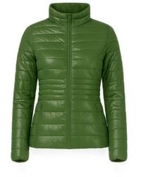 Tantra Spain Sl - Basic Metallic Anorak With Zipper Closure And Mandarin Collar - Lyst