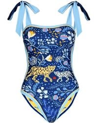 Jessie Zhao New York - Amazon Rainforest Reversible One Piece Swimsuit - Lyst