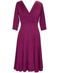 Alie Street London - Annie Dress Petite Plum Wine - Lyst