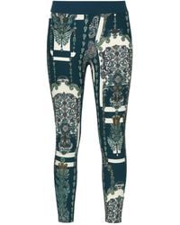 Conquista - Printed High-Waist Stretch Leggings With Artistic Pattern - Lyst
