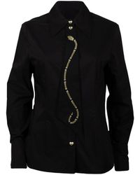 House of Laines London - Laines Couture Hand Embellished & Snake Tie Shirt - Lyst