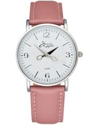 Bermuda Watch Company - Annie Apple Alore Silver/white/pink Leather Hairdresser Scissor Hands Wrist Watch - Lyst