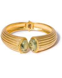 Kybele Studio - Prehnite Cabochon Cuff Bracelet - Lyst