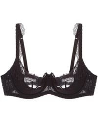 Journelle - Isabel One Fourth Cup Bra Noir - Lyst