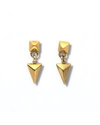 Jagged Halo Jewelry - Arrowhead Drop Earrings - Lyst