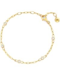 Dinny Hall - Lab Sapphire Paperclip Chain Bracelet - Lyst
