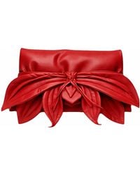 Julia Allert - Petal Faux Leather Evening Clutch Bag - Lyst