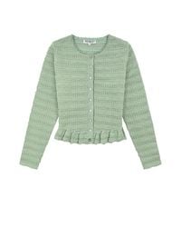 Rave on Trend - Pointelle Cardigan - Lyst