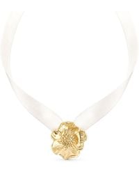 Astor & Orion - Poppy Flower Satin Ribbon Choker Necklace - Lyst