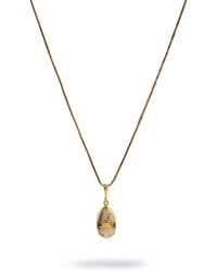 Ebru Jewelry - Lucky Clover Enamel Egg Necklace - Lyst