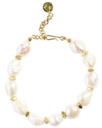 Adriana Pappas Designs - Pearl Nugget Bracelet - Lyst
