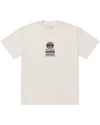 Anchor and Crew - Neutrals Faded Bone Panoramic Peaks Explore Co. Oversized Cotton T-Shirt - Lyst