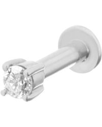 Zohreh - Mini Diamond Solitaire Flat Back 14K - Lyst