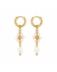 Lalinde - Daisy Hoops Earrings - Lyst