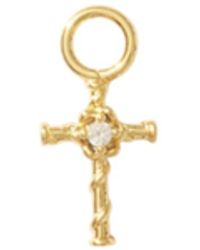 Alexie of Athens - Byzantine Twist Cross Huggie Hoop Charm - Lyst