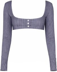 Belletage Swimwear - The Ivy Cropped Mini Blazer Top - Lyst