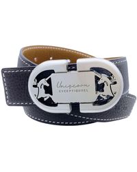 Uniqcorn Exceptionnel - Reversible Leather Belt Heritage With Buckle - Lyst