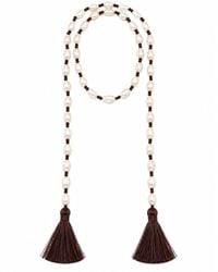 Lalinde - Solène Pearl Tassel Necklace - Lyst