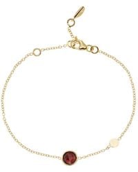 Auree - Salina Garnet & Vermeil Disc Bracelet - Lyst