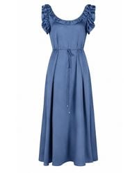 Gunda Hafner Ltd - Cotton Sateen Sleeveless Dress - Lyst