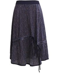 Smart and Joy - Trapeze Velvet Skirt With Liberty Print And Satin Bias - Lyst