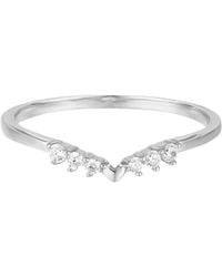Azura Jewelry New York - Hearty Heart Stacking Band Vermeil - Lyst