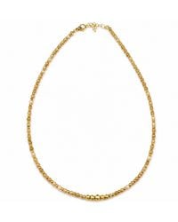 Nuvv Collection - Neutrals Aurora Natural Stone & Beaded Necklace - Lyst