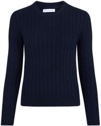 Paul James Knitwear - Cotton Taylor Cable Crew Neck Jumper - Lyst