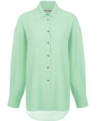 Nocturne - Mint Oversized Twin Set Shirt - Lyst