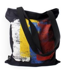 Qu - Colored Rollers Canvas Tote Bag - Lyst