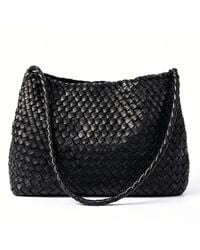 Rimini - Hand Weaving Vegan Leather Shoulder Bag 'Suzy' - Lyst